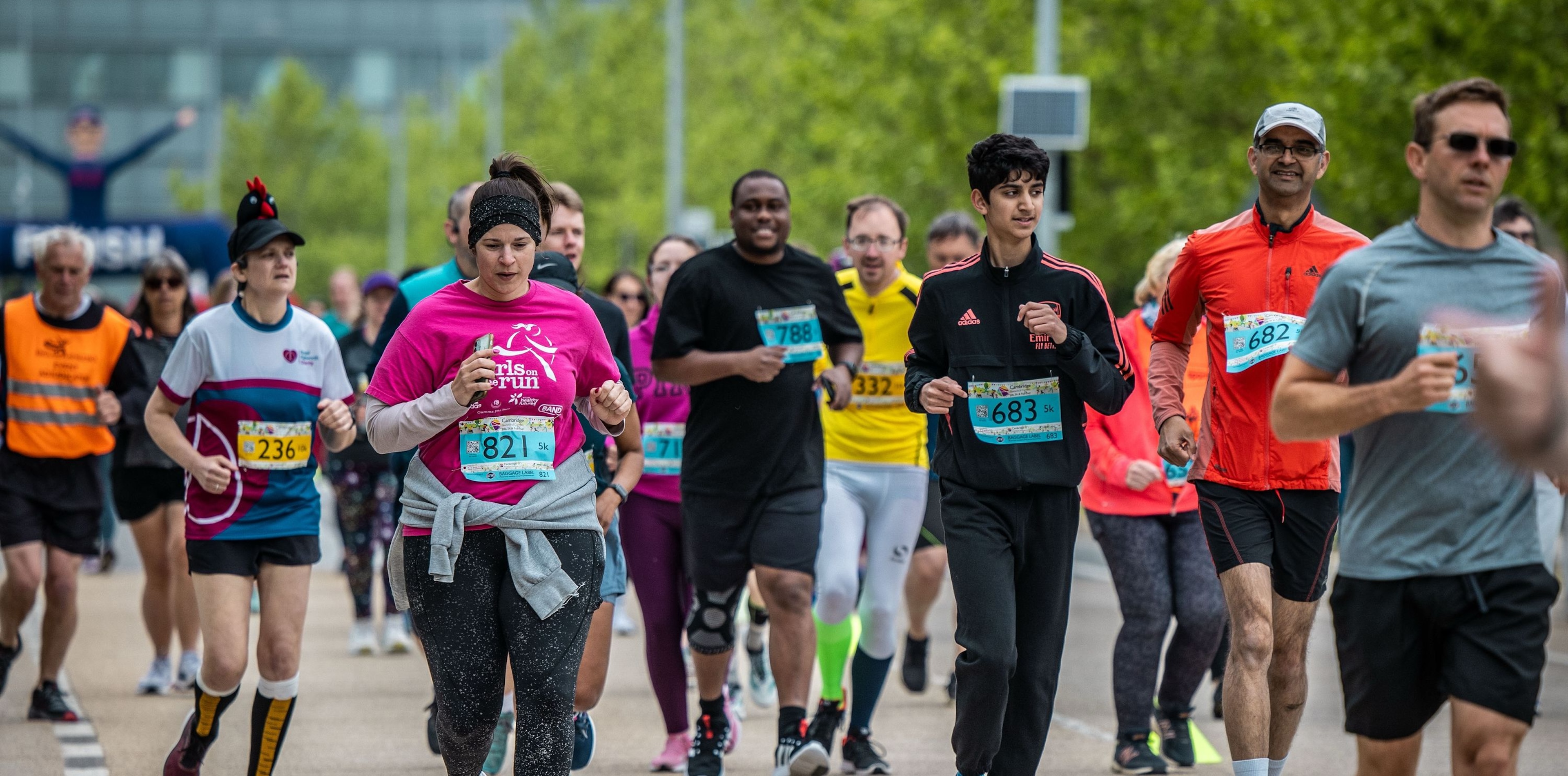 Runners taking part in the CBC 5k and 10k run